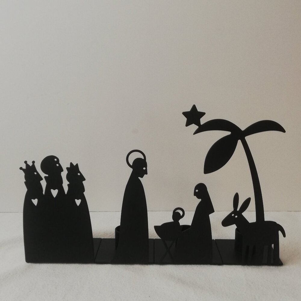 Ljsstake Nativity Scene Candle Holder Set of 4
